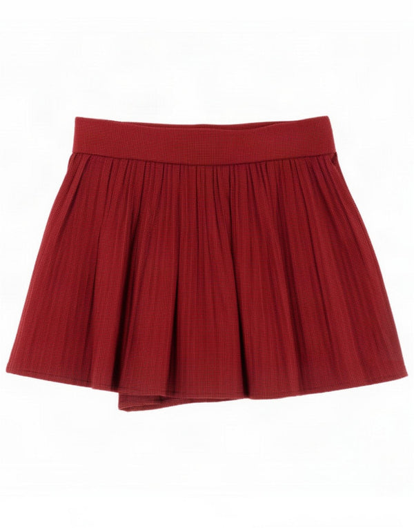 Zara Женские шорты с высокой талией, маленькие W26, красные