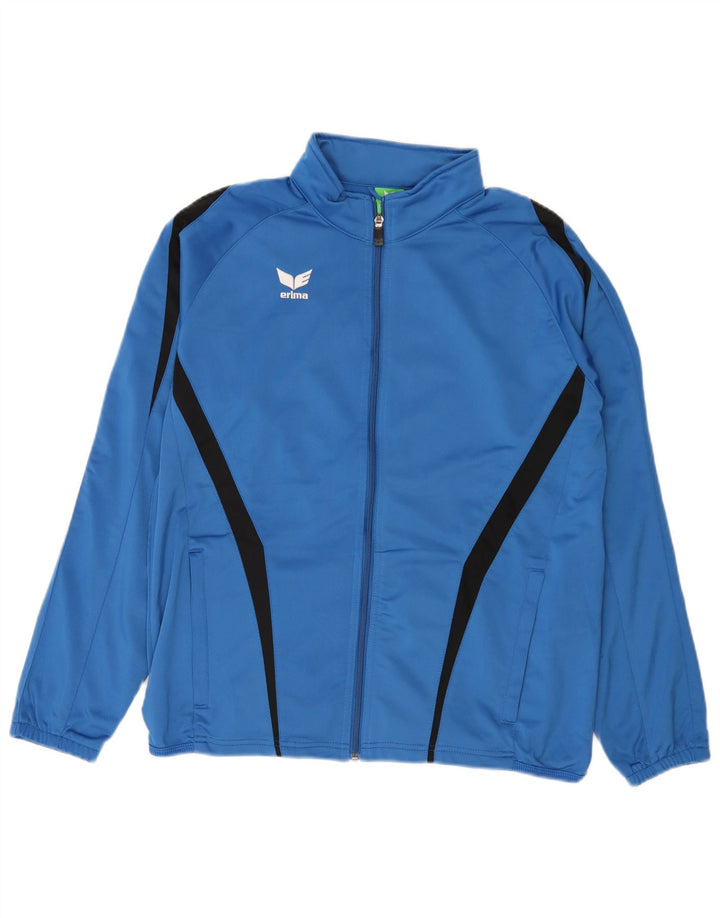 Мужской спортивный костюм Erima, верхняя куртка, Великобритания, 40/42, средний синий, полиэстер с цветными блоками