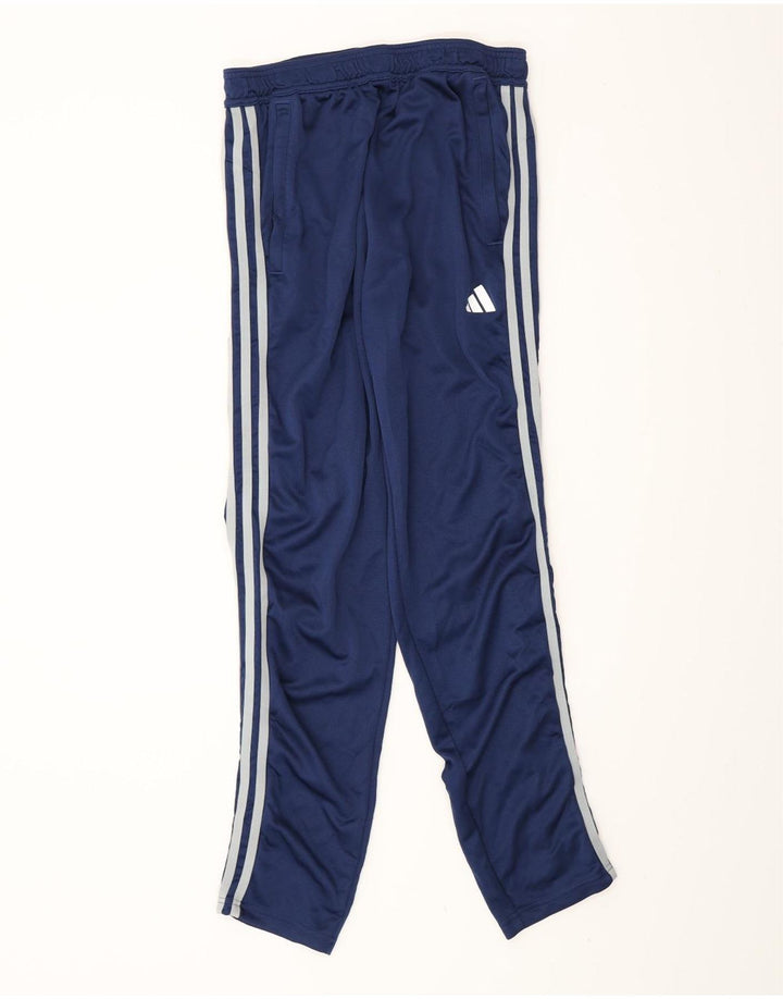 Мужские спортивные брюки Adidas среднего размера, темно-синие, полиэстер