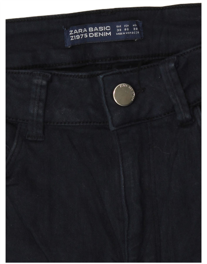 Женские узкие джинсы Zara EU 38 Small W28 L28 Темно-синие