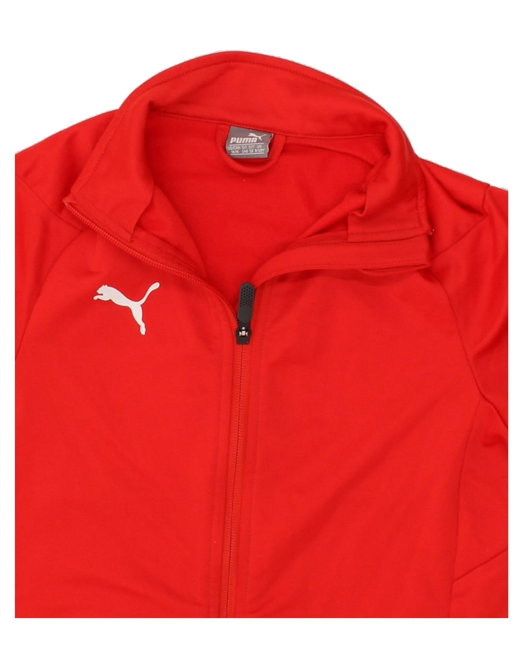 PUMA Boys Tracksuit Top Jacket 9-10 Years Red Polyester Vintage Puma and Second-Hand Puma from Messina Hembry 