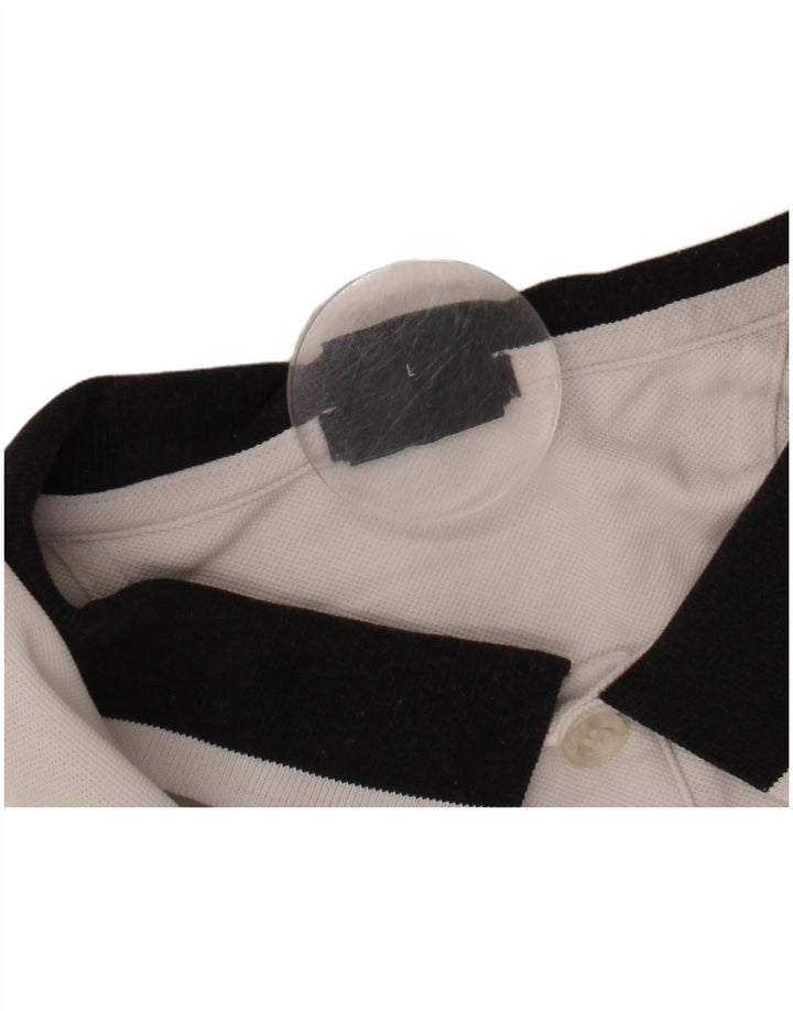 Мужская рубашка-поло обычного кроя HUGO BOSS, большая белая