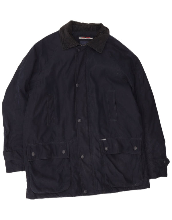 Мужская универсальная куртка Sergio Tacchini UK 42 XL темно-синяя из полиэстера
