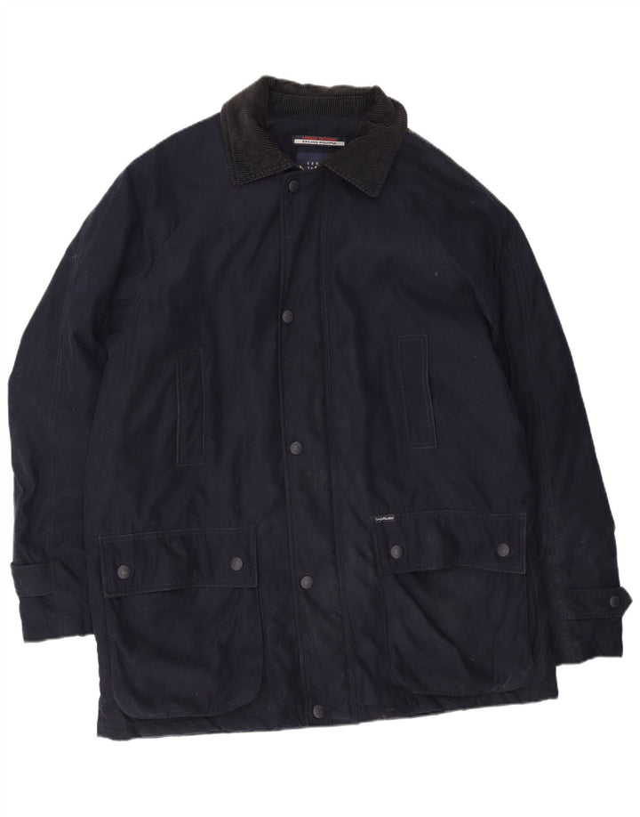 Мужская универсальная куртка Sergio Tacchini UK 42 XL темно-синяя из полиэстера