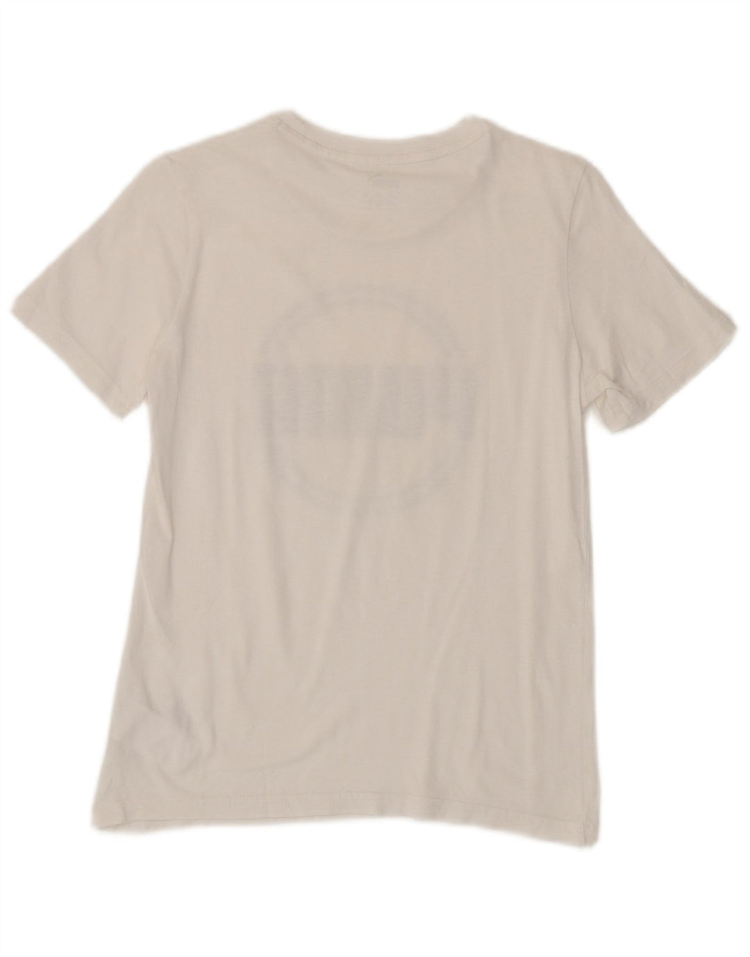 Футболка с рисунком Puma для мальчиков, топ 11–12 лет, средний цвет, хлопок белого цвета