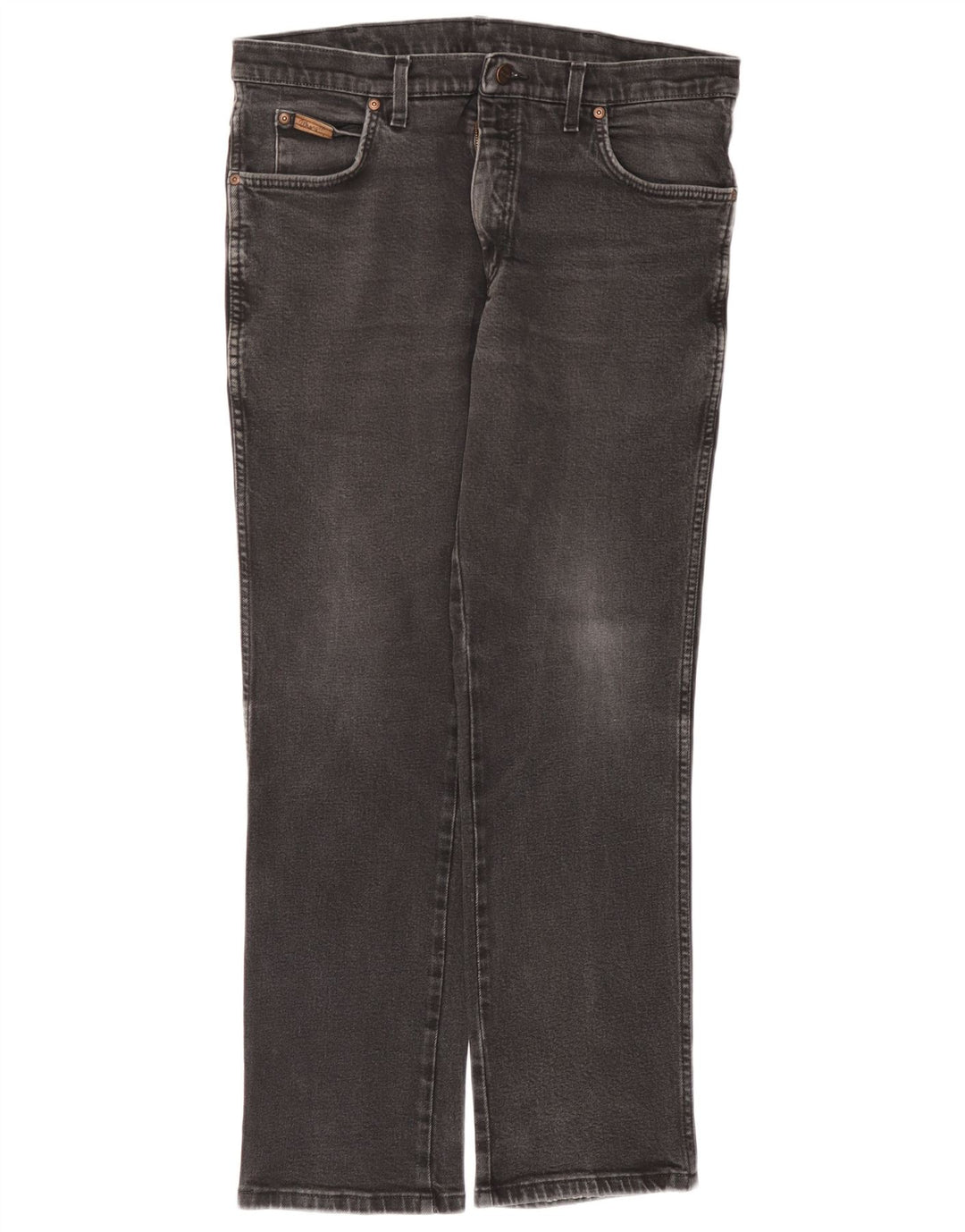 Мужские прямые джинсы Wrangler W36 L30, серый хлопок