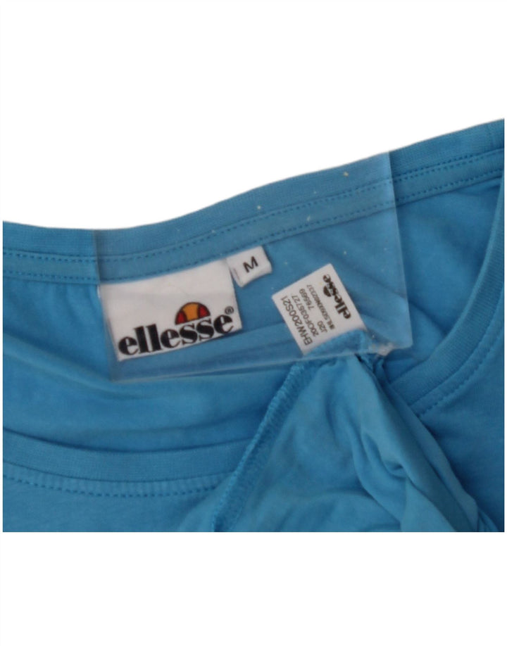 ELLESSE Womens T-Shirt Top UK 12 Medium Blue