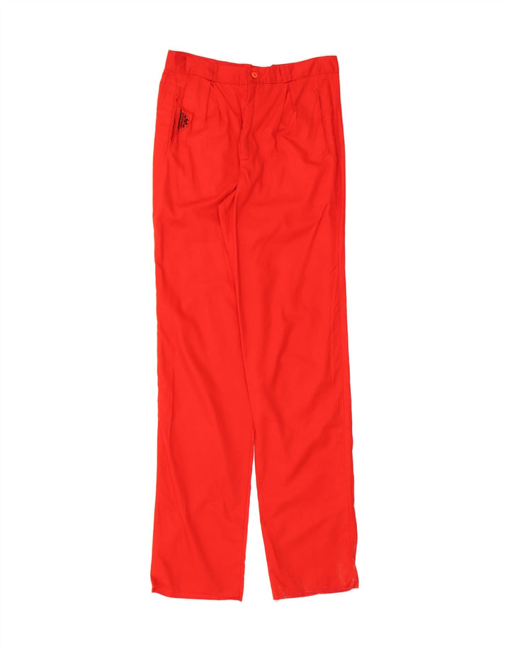 STEFANEL Mens Pegged Casual Trousers IT 48 Medium W32 L37 Red Vintage Stefanel and Second-Hand Stefanel from Messina Hembry 