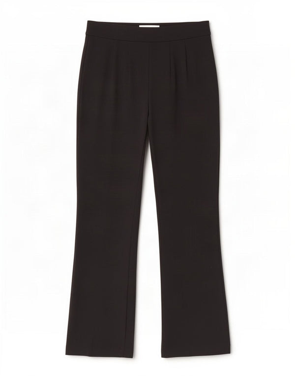 Женские повседневные брюки-клеш Marks & Spencer UK 10, маленькие W28 L30, черные