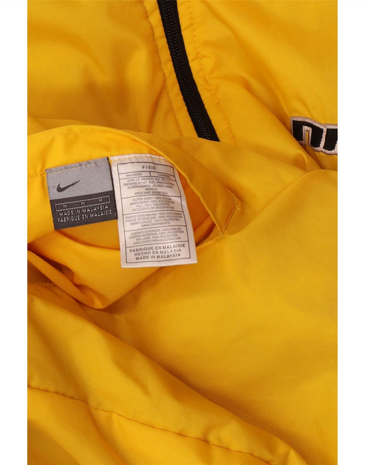 Мужская двусторонняя куртка с капюшоном Nike UK 38, средний желтый нейлон