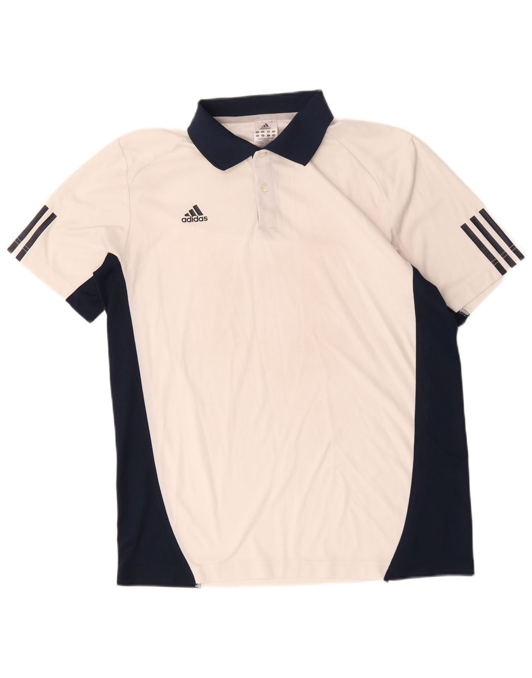 Мужская рубашка-поло Adidas Climacool, большая белая хлопковая рубашка с цветными блоками