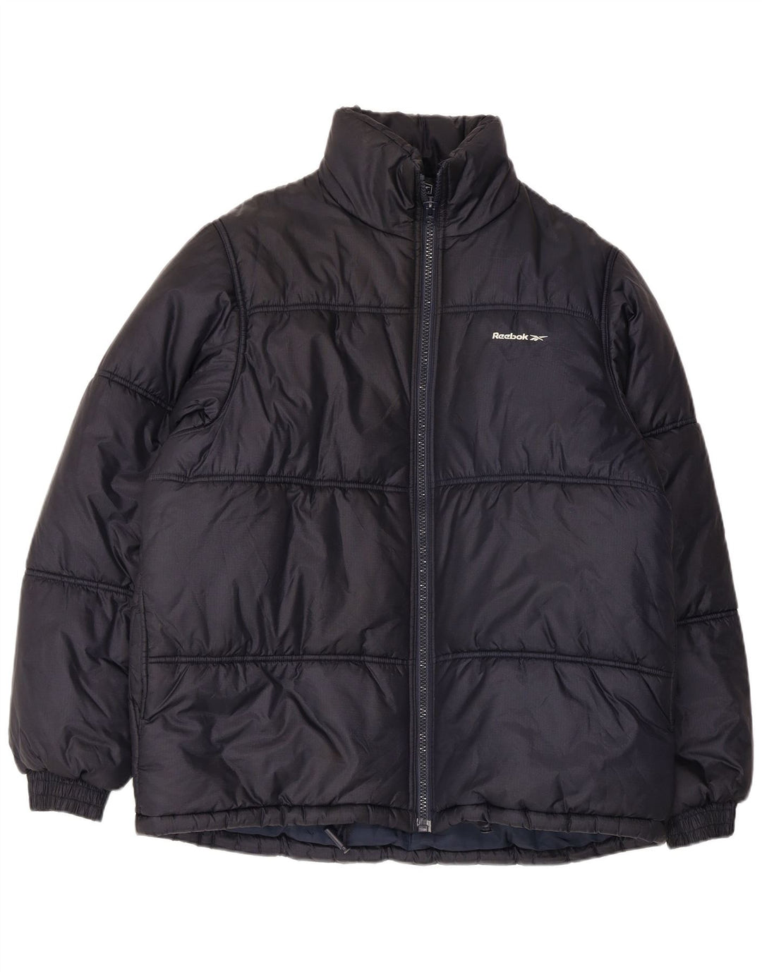 Мужская стеганая куртка Reebok UK 40, большая, темно-синяя, нейлон