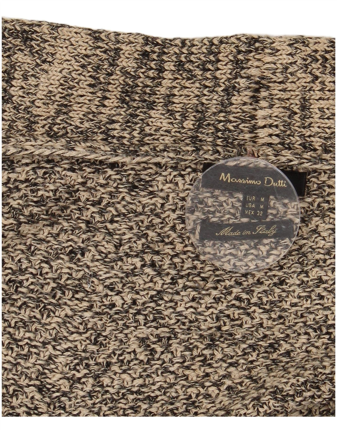 Женский джемпер-пончо Massimo Dutti UK 14, средний серый в крапинку