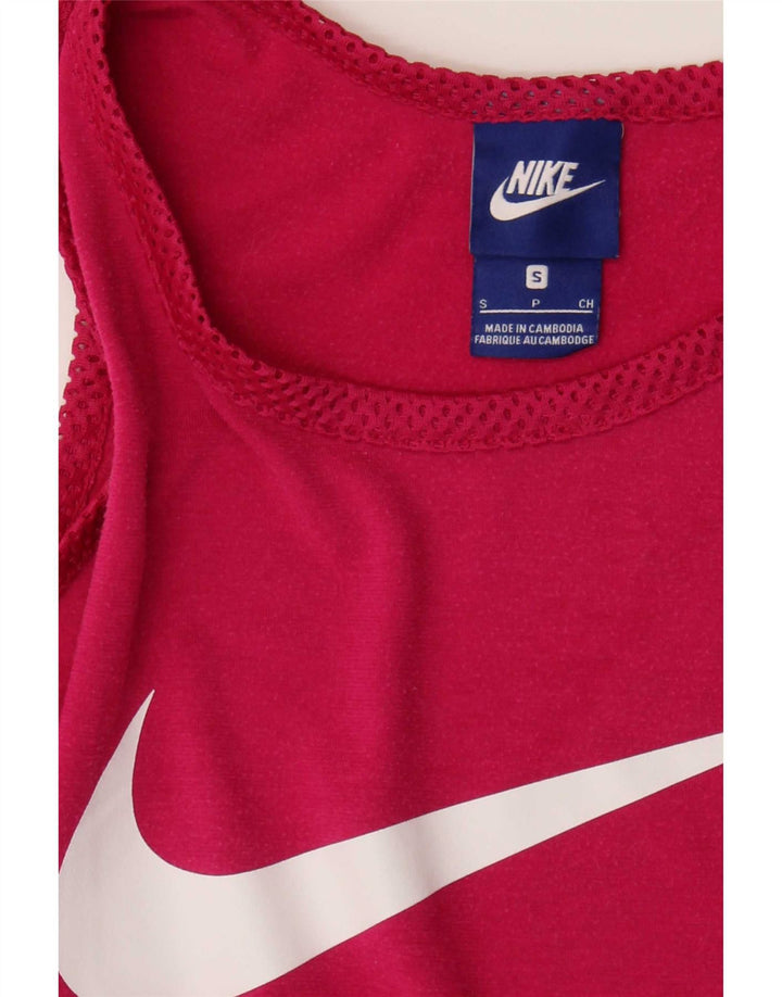 Женский жилет с графическим принтом Nike UK 10, маленький розовый