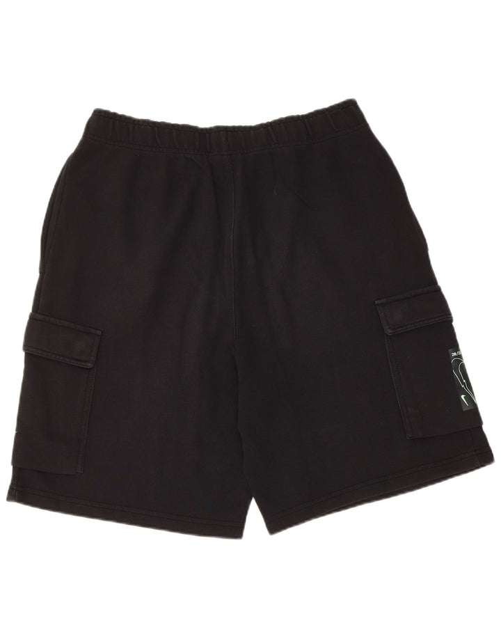 Мужские спортивные шорты Nike стандартной посадки, средний черный, хлопок