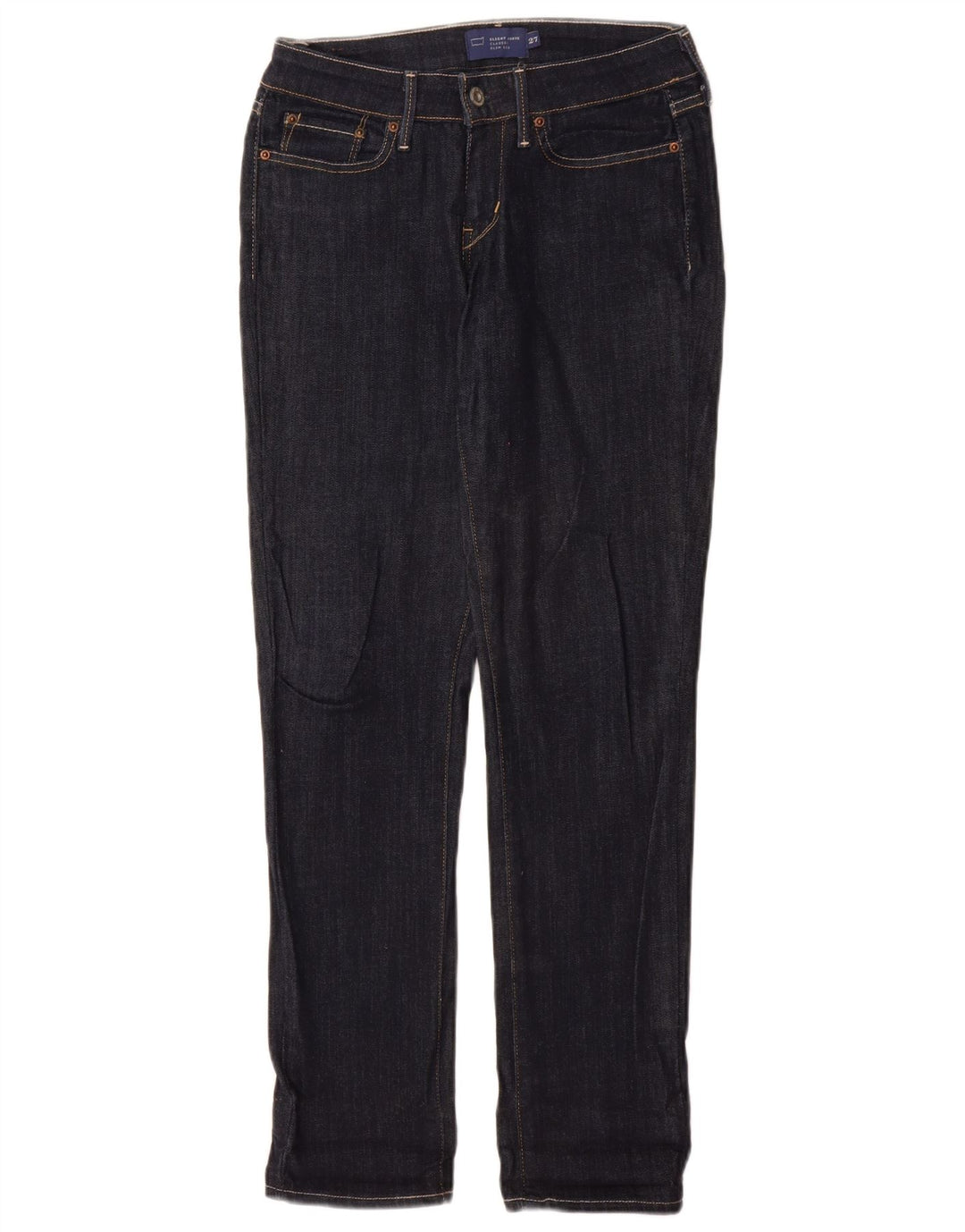 Женские узкие джинсы Levi's W27 L31 темно-синего цвета, хлопок