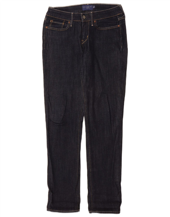 Женские узкие джинсы Levi's W27 L31 темно-синего цвета, хлопок