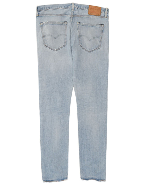 Мужские джинсы скинни Levi's W36 L32 синие, хлопок