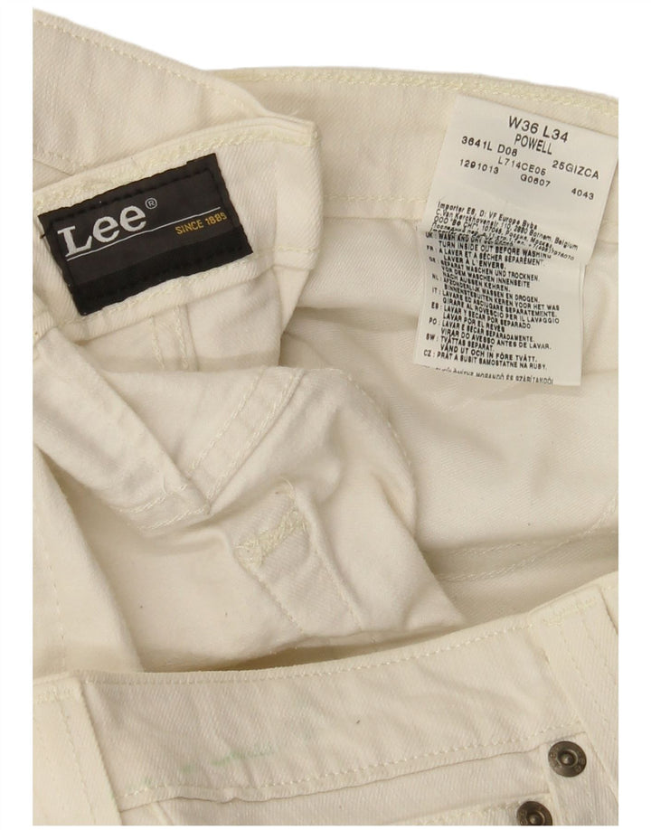Женские джинсы Lee Powell W36 L33, белый хлопок