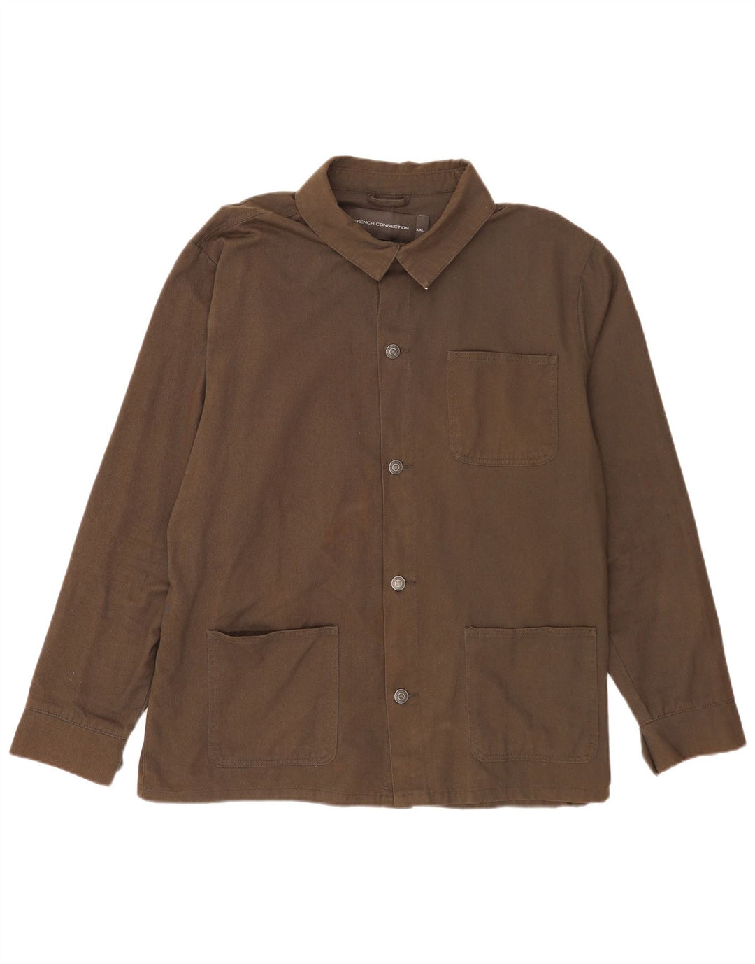 Мужская рубашка French Connection, 2XL, хлопок, хаки