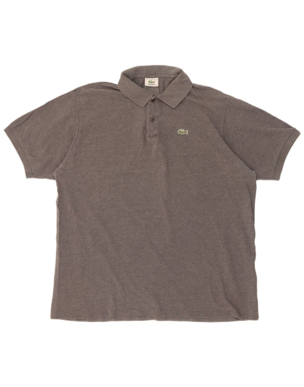 Мужская рубашка поло Lacoste размер 7 2XL серая