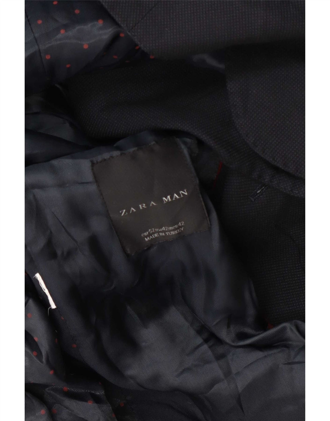 Мужской пиджак Zara на 2 пуговицах EU 52, большой темно-синий
