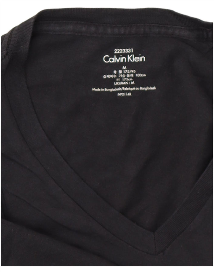 CALVIN KLEIN Мужская футболка среднего размера, черная