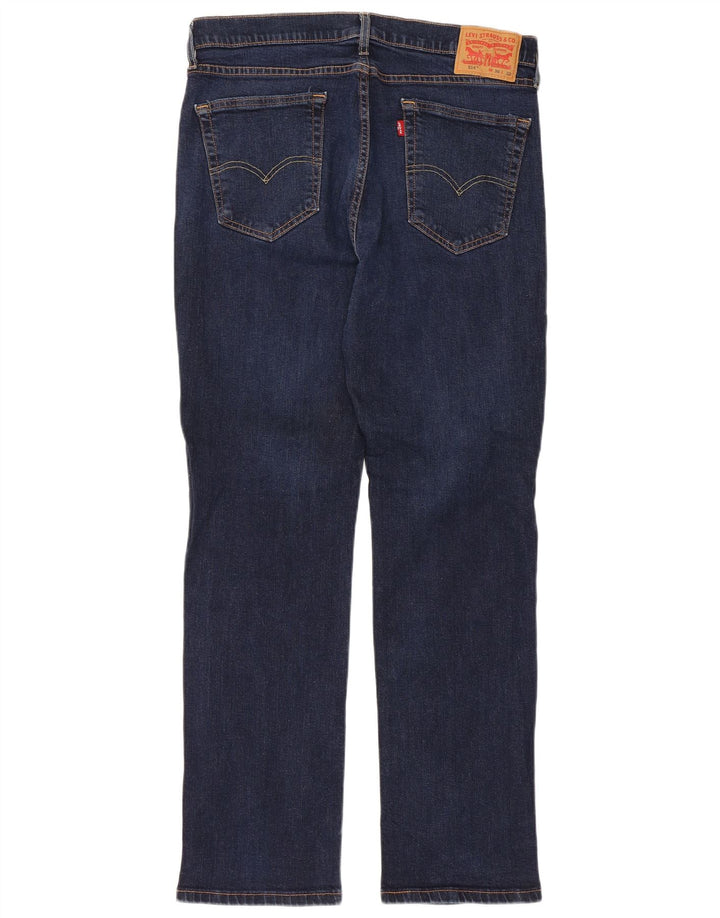 Мужские прямые джинсы Levi's 514 W36 L32 темно-синие, хлопок