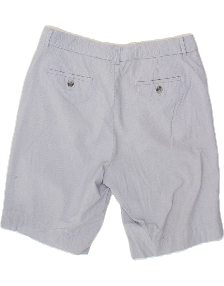 DOCKERS Womens Chino Shorts US 10 Large W32 Blue Pinstripe Vintage Dockers and Second-Hand Dockers from Messina Hembry 