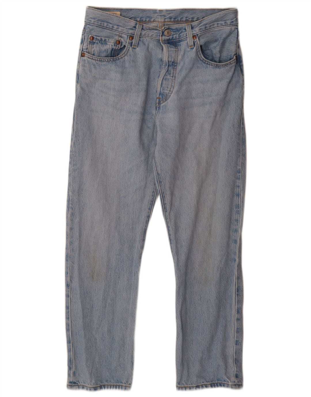 Мужские прямые джинсы LEVI'S 501 W28 L26 синие, хлопок