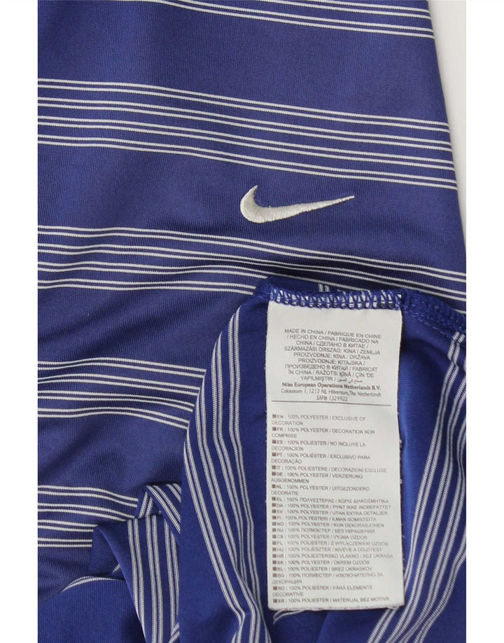 Мужская рубашка-поло Nike 2XL, темно-синяя полоска, полиэстер