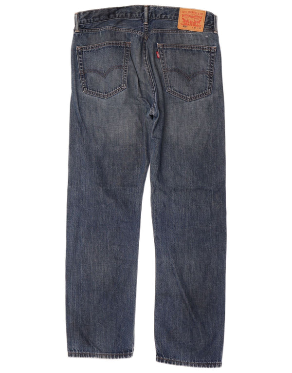 Мужские прямые джинсы Levi's 505 W34 L32 синие, хлопок