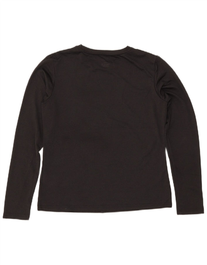 Женский топ NIKE Dri Fit с длинным рукавом, США 8/10, средний черный полиэстер