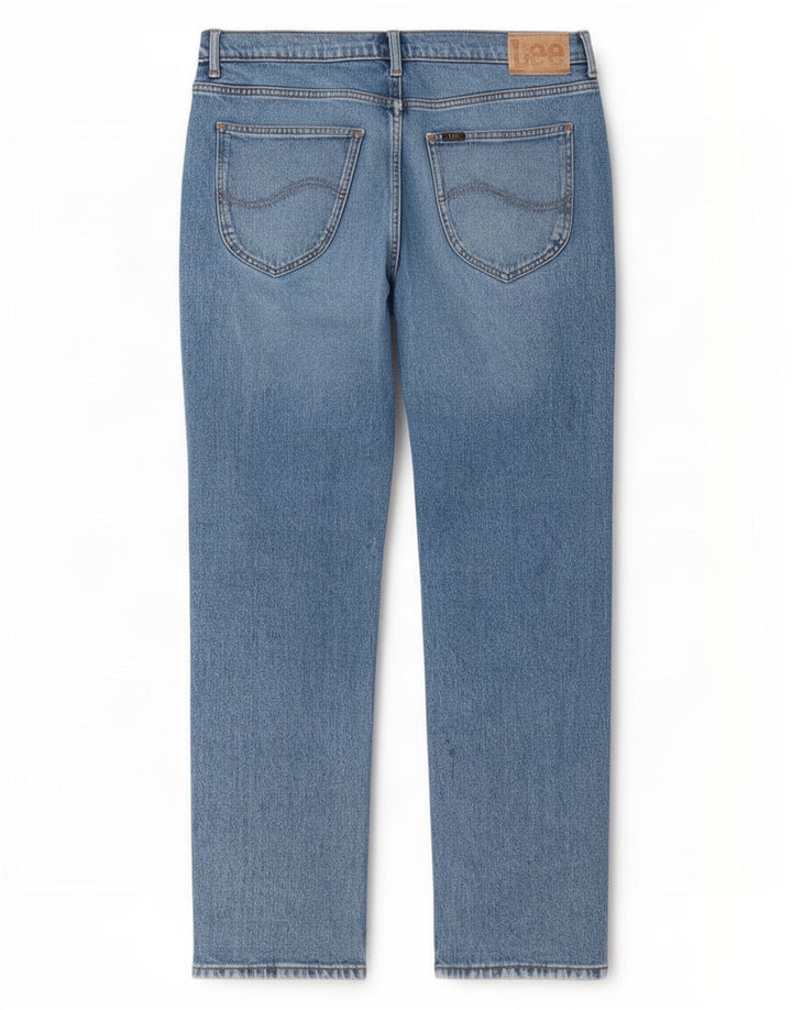 Джинсы Lee Mens West Straight W34 L32, синие, хлопок