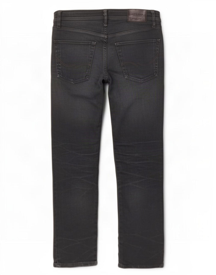 Мужские прямые джинсы Jack & Jones W32 L32 темно-синие, хлопок