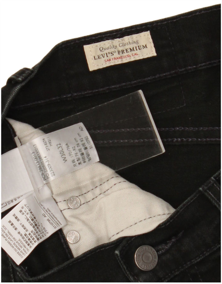 Мужские узкие джинсы Levi's W30 L29, черный хлопок