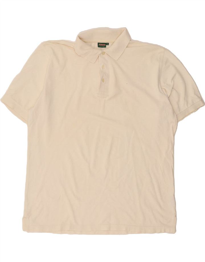 INVICTA Mens Polo Shirt 2XL Off White Cotton Vintage Invicta and Second-Hand Invicta from Messina Hembry 
