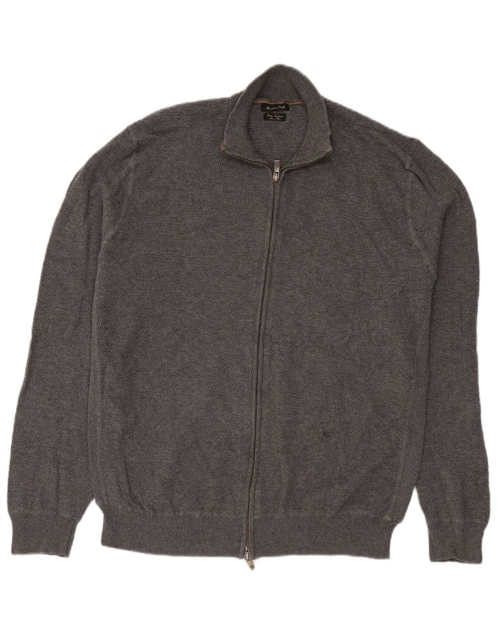 Мужской кардиган на молнии Massimo Dutti XL, серый