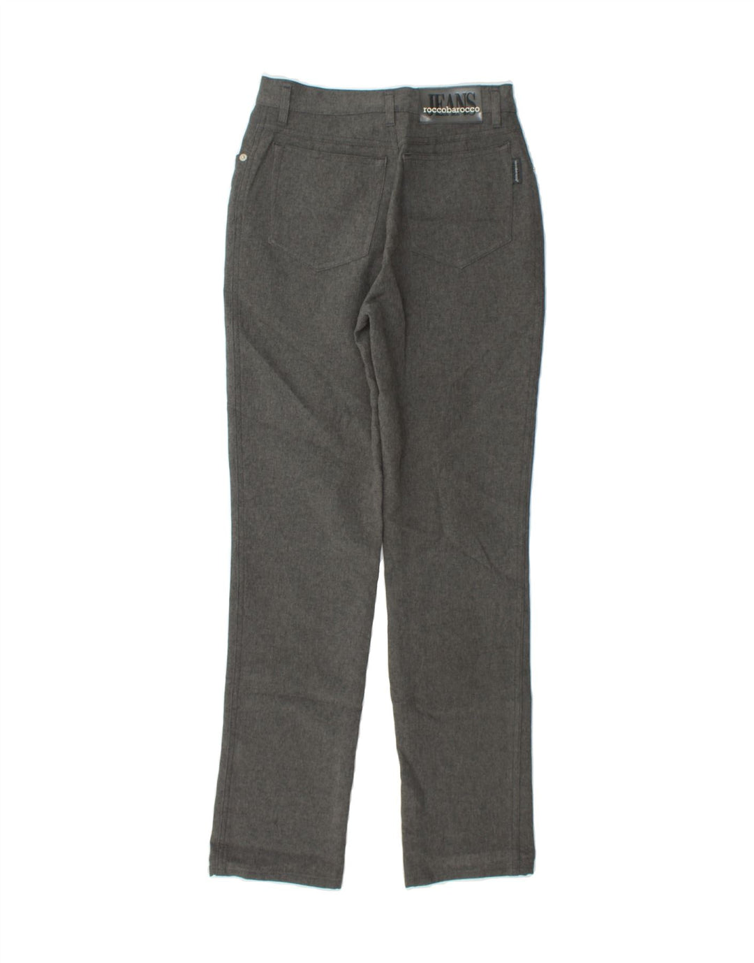 ROCCOBAROCCO Womens Slim Casual Trousers W29 L29 Grey Polyester Vintage Roccobarocco and Second-Hand Roccobarocco from Messina Hembry 