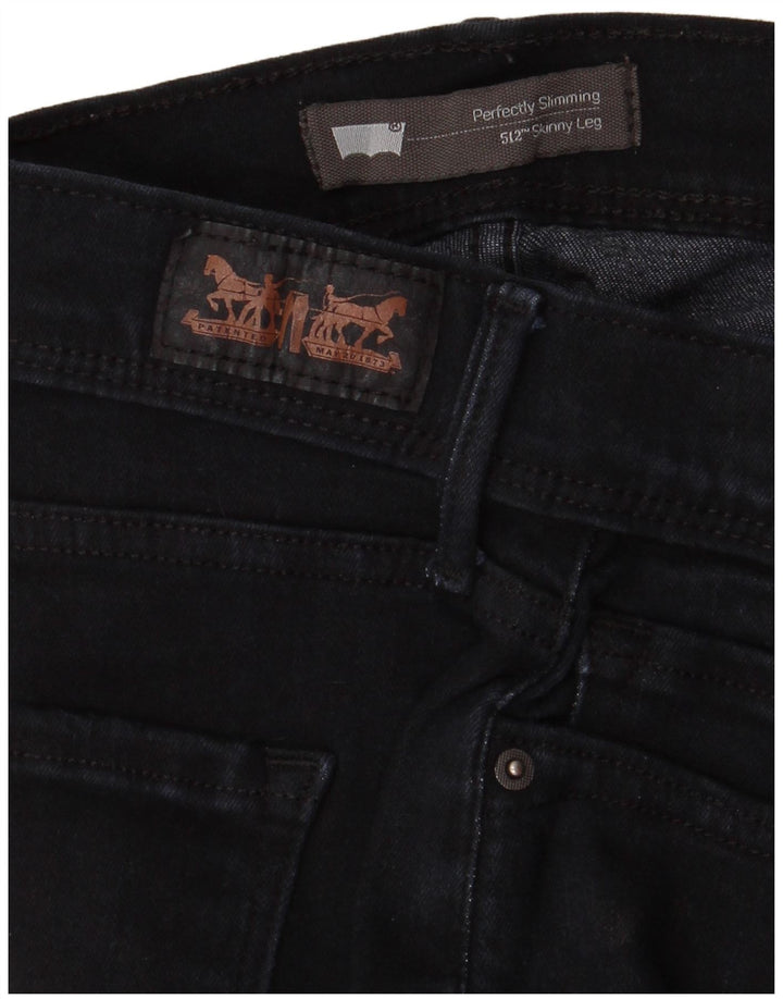 Женские джинсы скинни LEVI'S 512 Perfectly Slim W32 L27 Черные