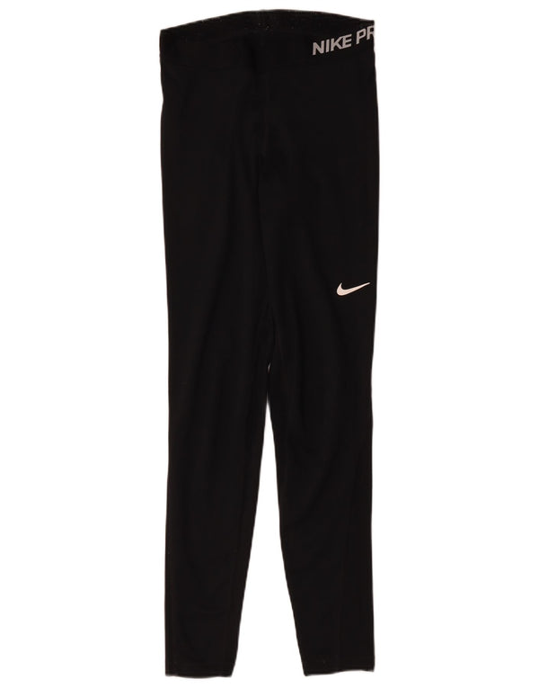 Женские леггинсы с рисунком Nike Dri Fit UK 8, маленькие черные