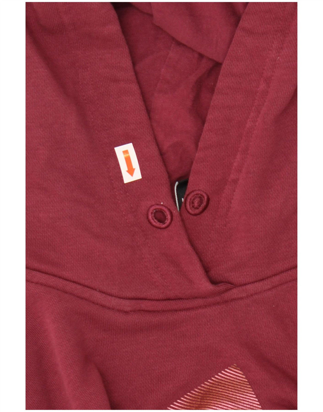 Женский укороченный джемпер с капюшоном ADIDAS большого размера, Великобритания, 8/10, маленький, бордовый