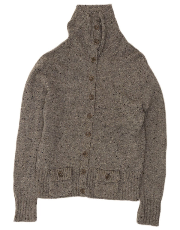 Женский кардиган Eddie Bauer, свитер UK 16, большой серый в крапинку из овечьей шерсти