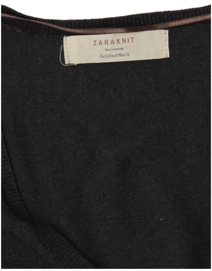 Женский кардиган Zara UK 10, маленький серый