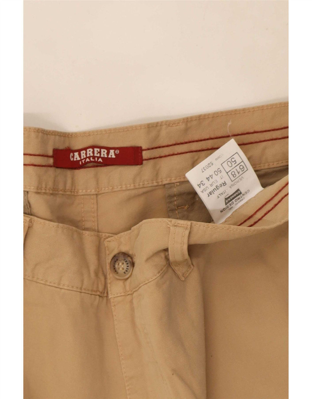 Мужские шорты карго Carrera 618 W34, большие, бежевые, хлопок