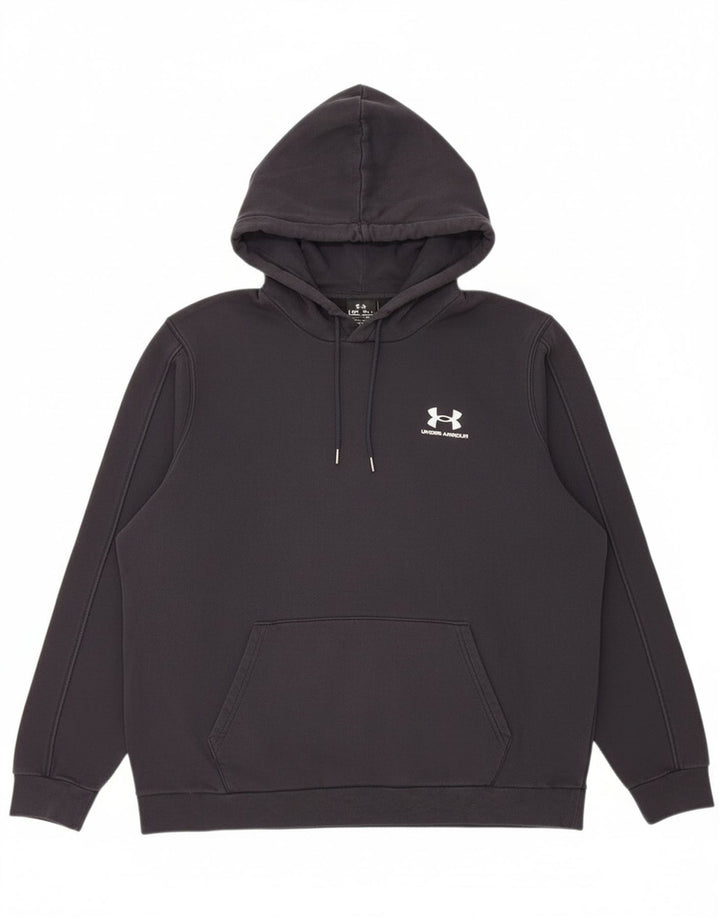 Мужской джемпер с капюшоном Under Armour, большой черный, хлопок