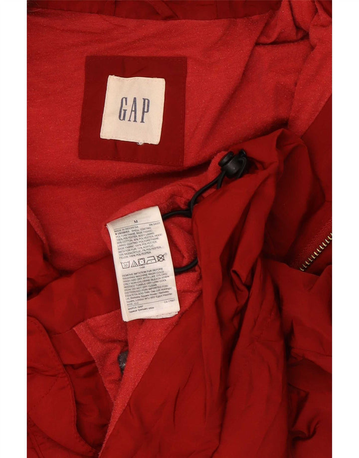 Женский утепленный жилет с капюшоном Gap UK 14, средний красный полиэстер
