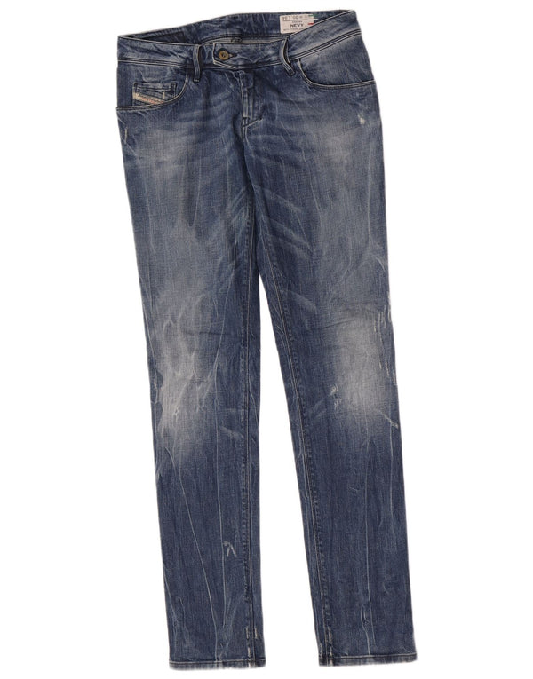 Женские узкие джинсы Diesel Nevy W30 L34, синий хлопок