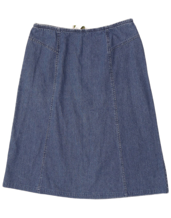 Женская джинсовая юбка миди Orvis, США 14, XL, W34, синяя, хлопок
