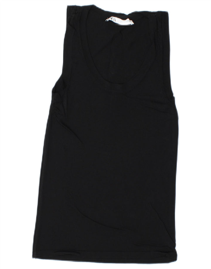 Женский жилет Zara UK 8, маленький черный